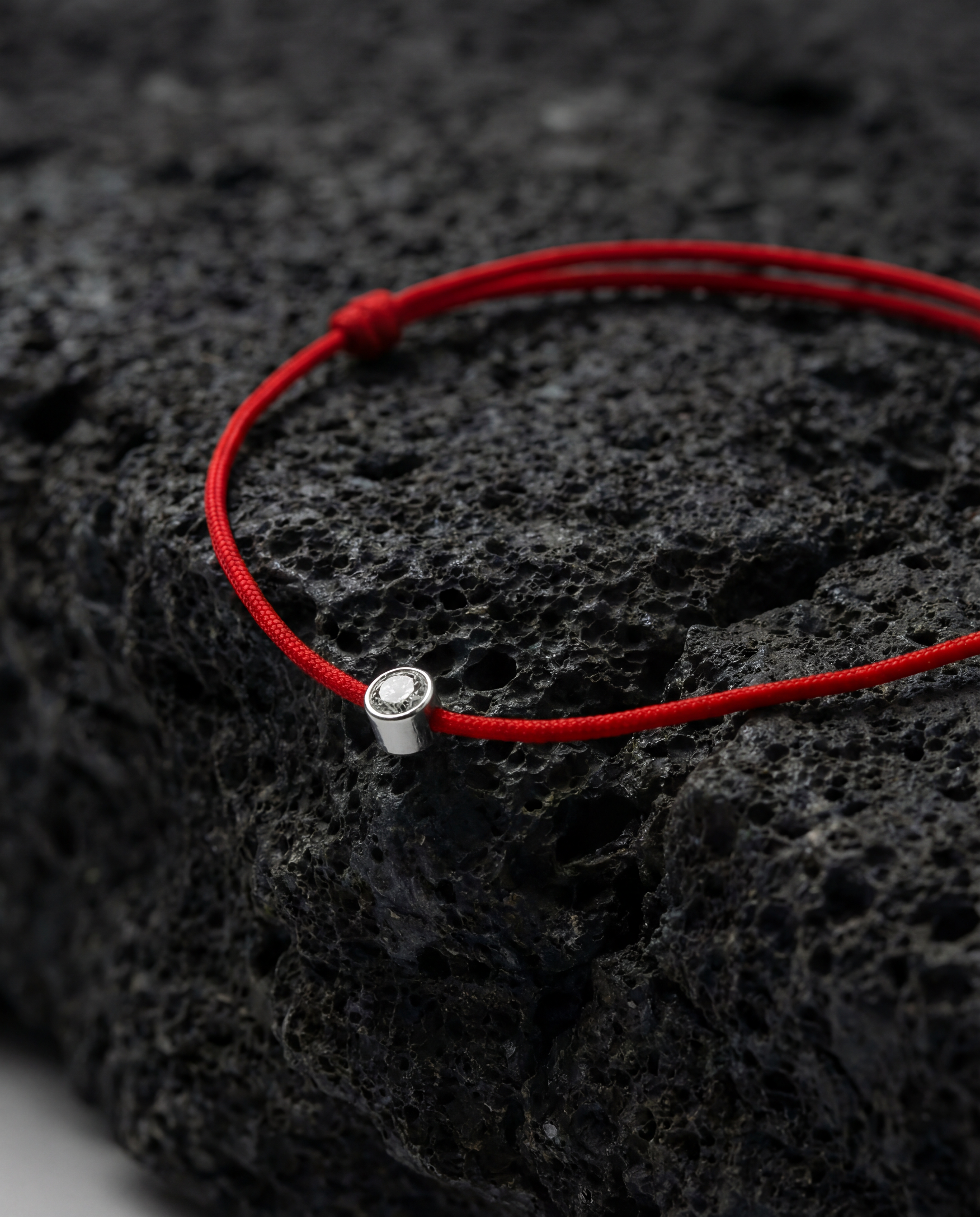 Sterling Bug Red String Protection  Bracelet