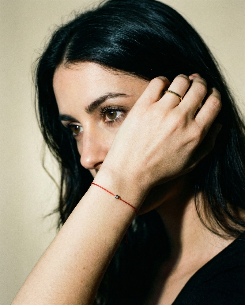 Sterling Bug Red String Protection  Bracelet