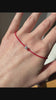 Sterling Bug Red String Bracelet video_hand_02