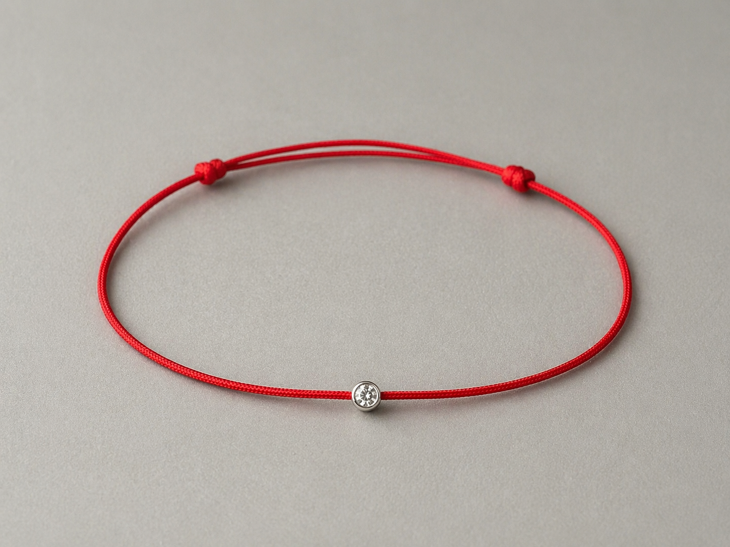 Sterling Bug Red String Protection  Bracelet